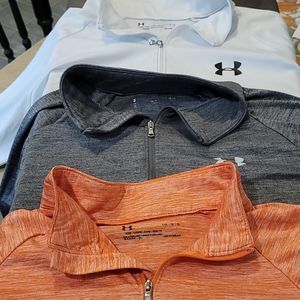 Under Armour 1/2 zip  pullover 3 pack